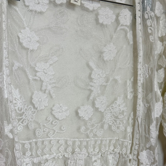 miami White Lace Kimono Cover-Up - Picture 7 of 7